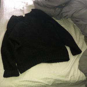Furry black sweater